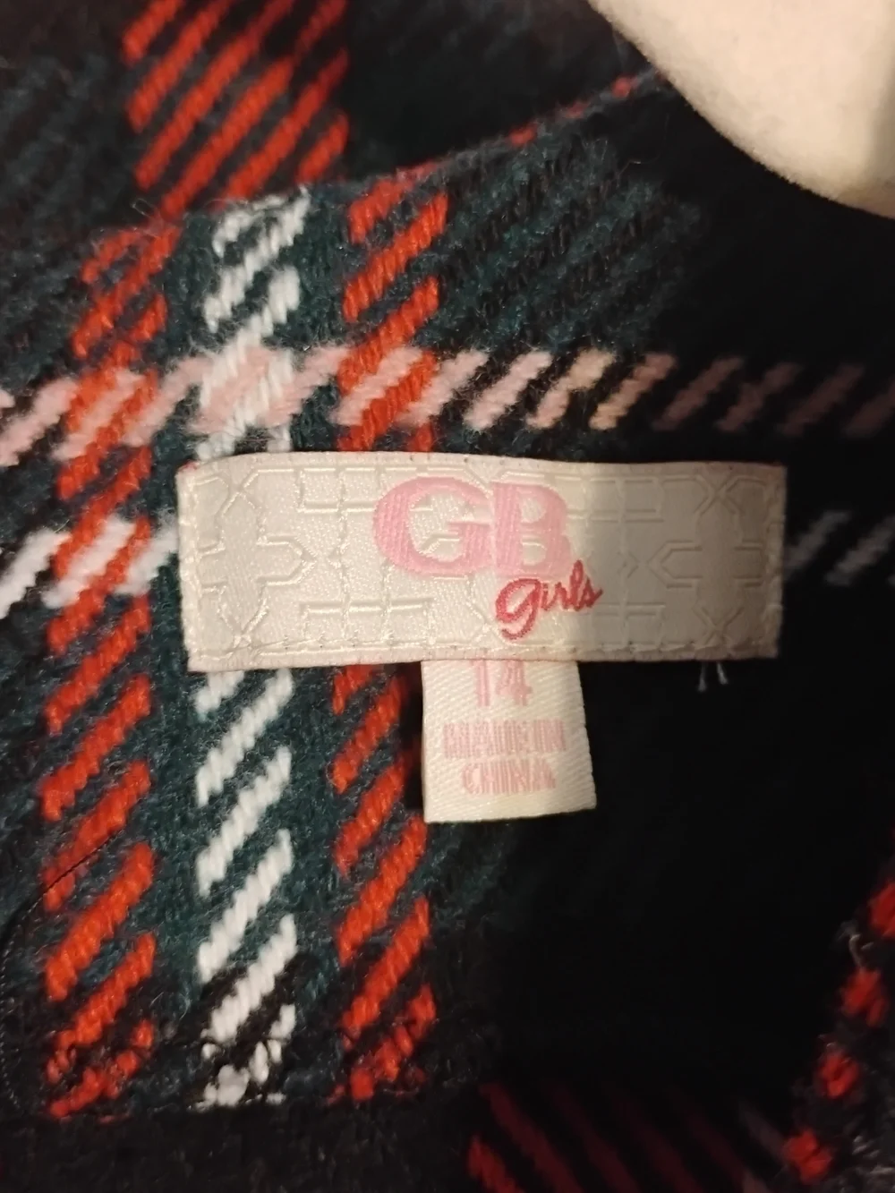 GB girls Black and Red Plaid Sleeveless A-Line Dress